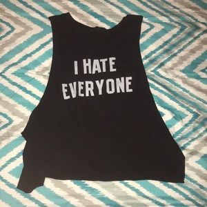 Brandy Melville I hate everyone tank